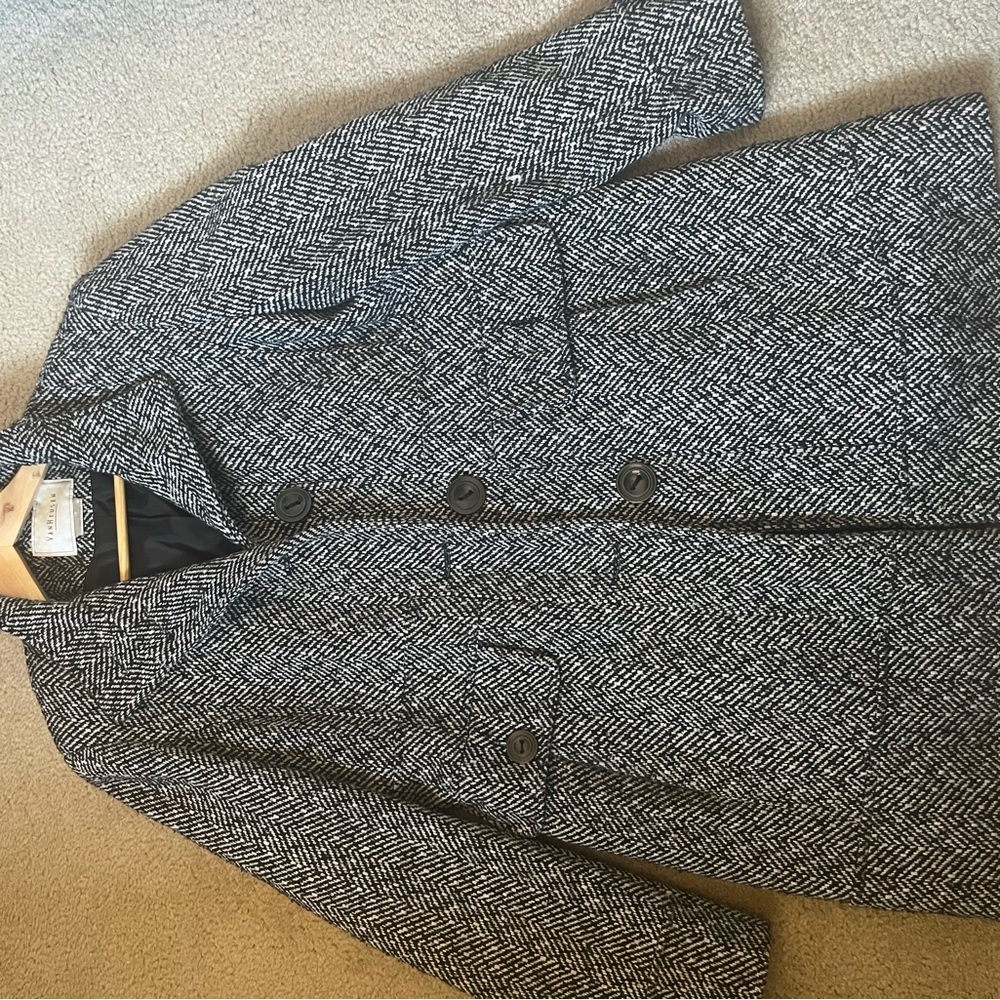 Van Heusen Black and White Coat.